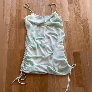 Gilli Green & White Cowl Neck Cami Dress - Size Large *Brand New*